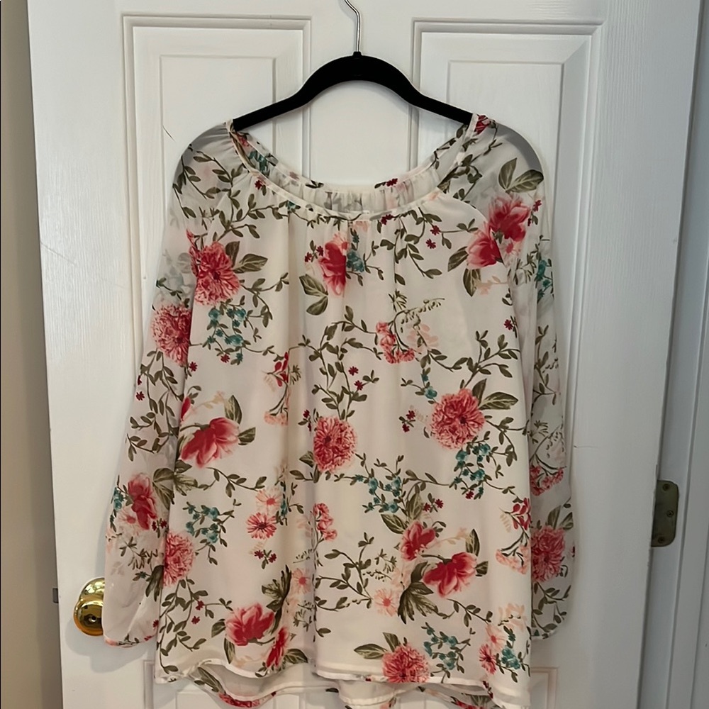 Floral Print Women's Top